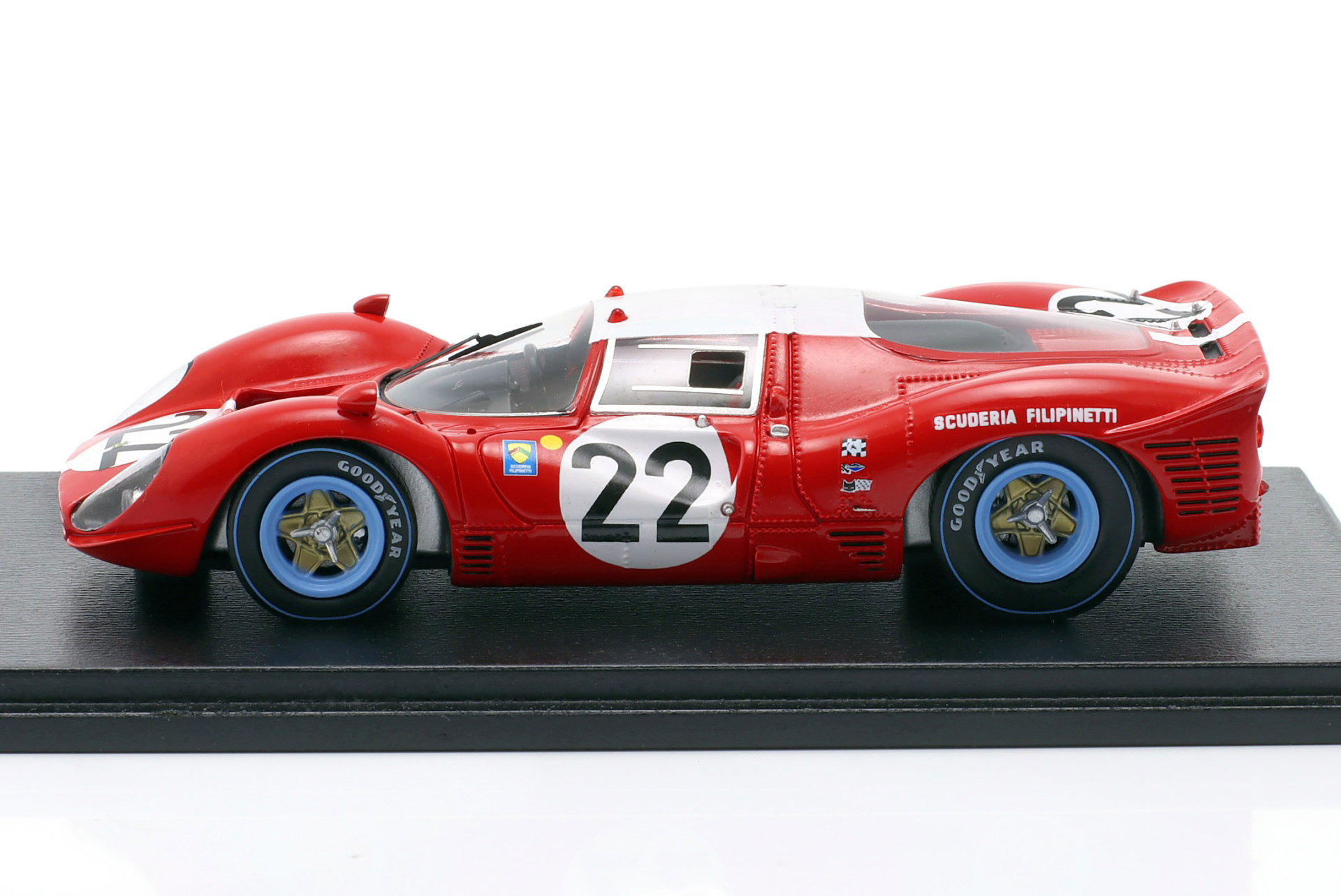 Ferrari 412P Berlinetta #22 24h LeMans 1967 Guichet, Müller 1:43 LookSmart