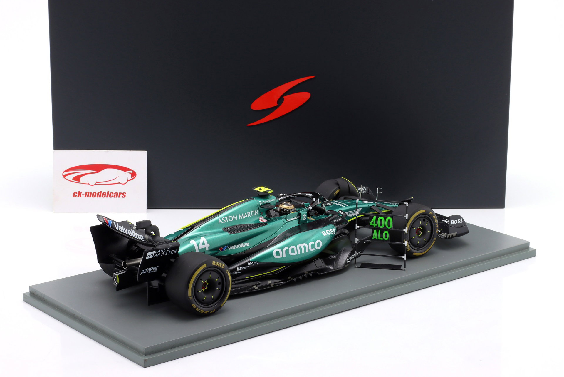 Fernando Alonso Aston Martin AMR24 #14 Mexique GP formule 1 2024 1:18 Spark