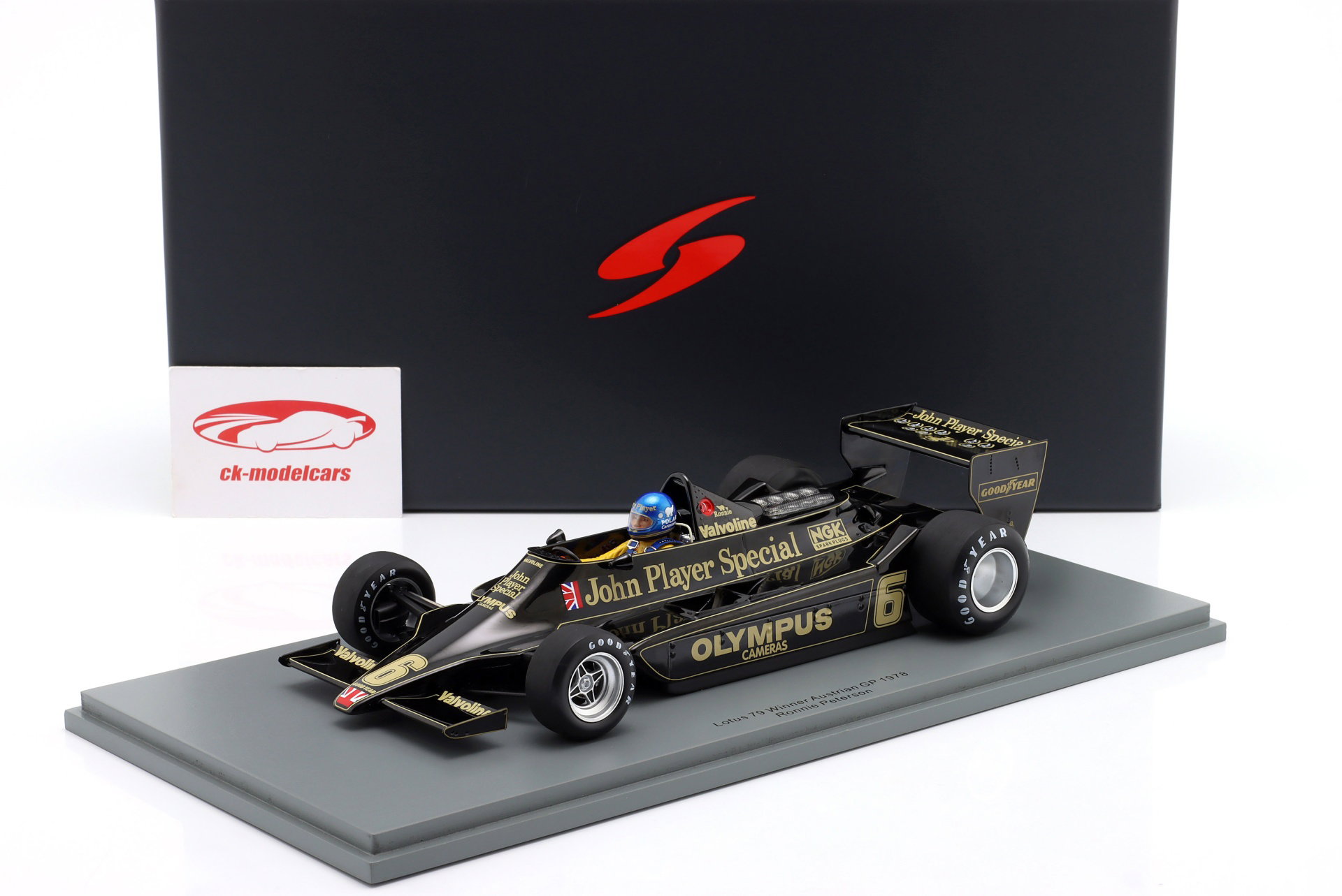 Ronnie Peterson Lotus 79 #6 vinder Østrig GP formel 1 1978 1:18 Spark
