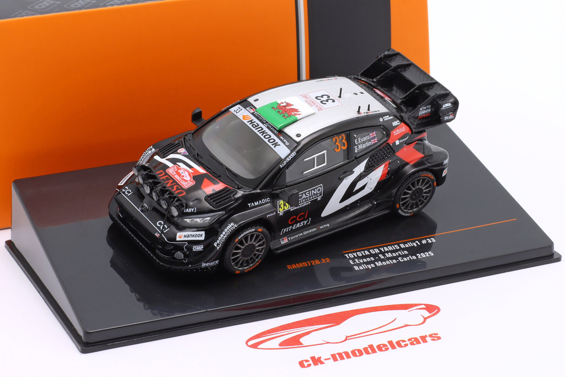 Toyota GR Yaris Rally1 #33 2. Rallye Monte Carlo 2025 Evans, Martin 1:43 Ixo