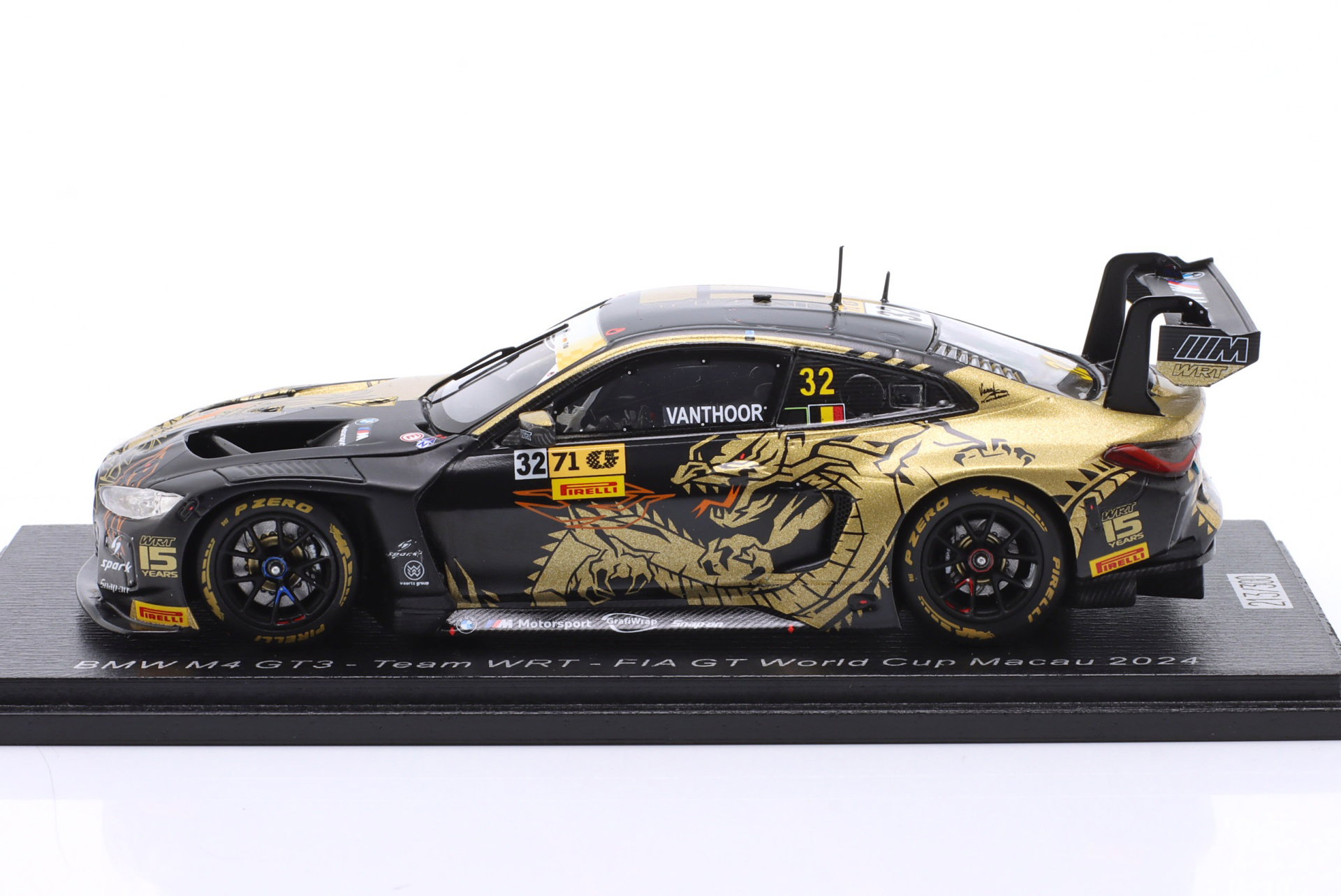 BMW M4 GT3 #32 FIA GT World Cup Macau 2024 Dries Vanthoor 1:43 Spark
