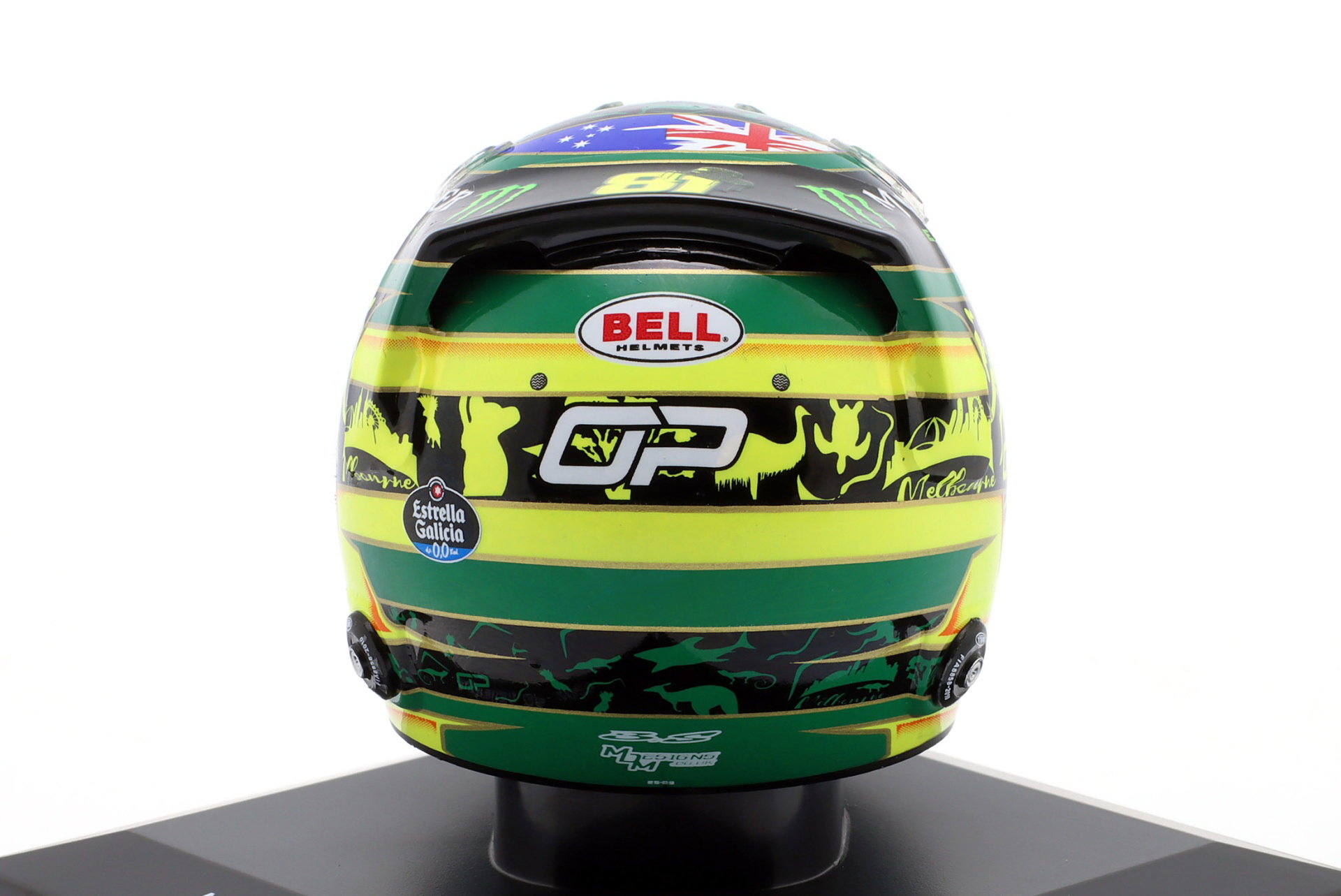 Oscar Piastri McLaren #81 9º australiano GP fórmula 1 2025 casco 1:5 Spark