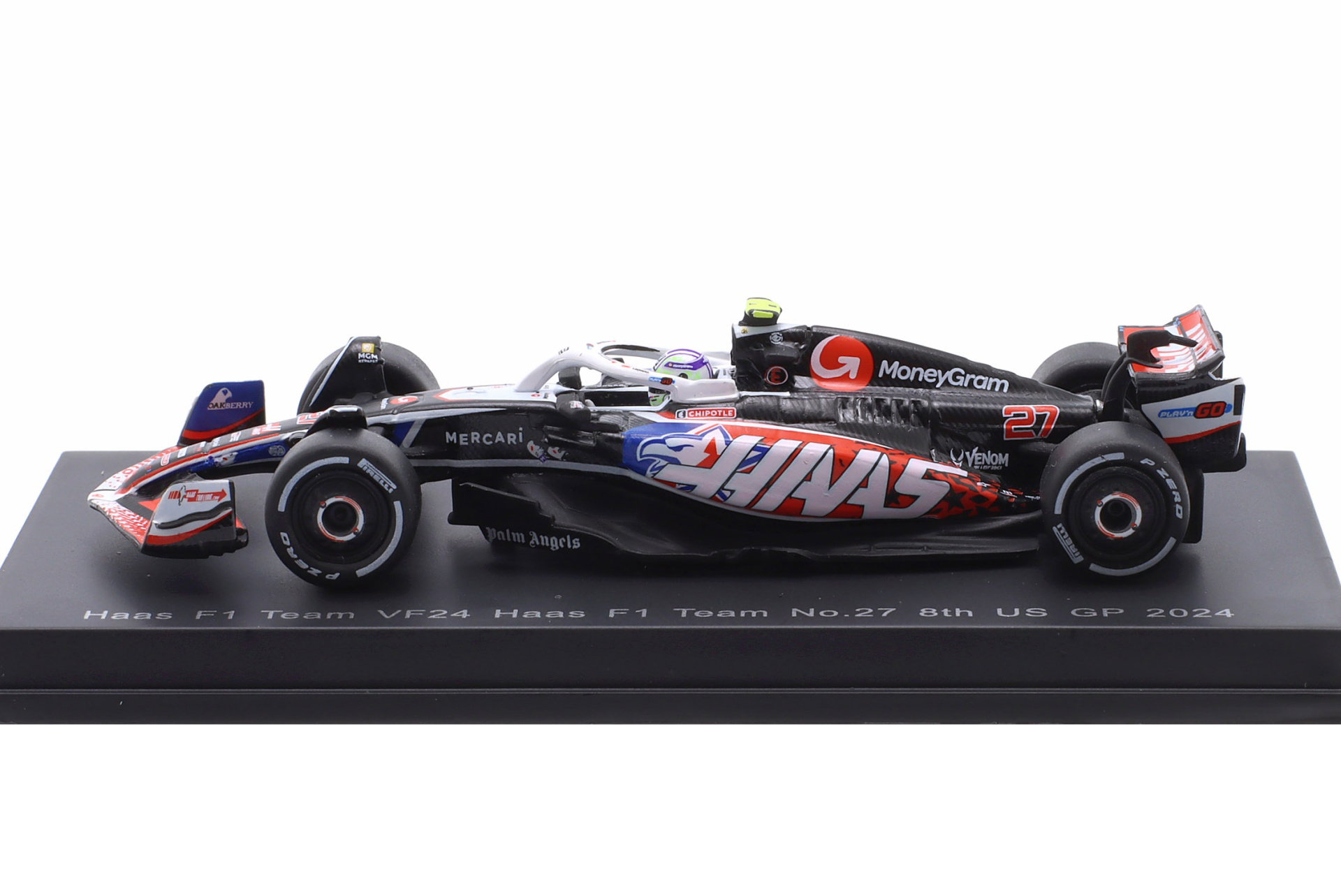 Nico Hülkenberg Haas VF-24 #27 8th USA GP formel 1 2024 1:64 Spark