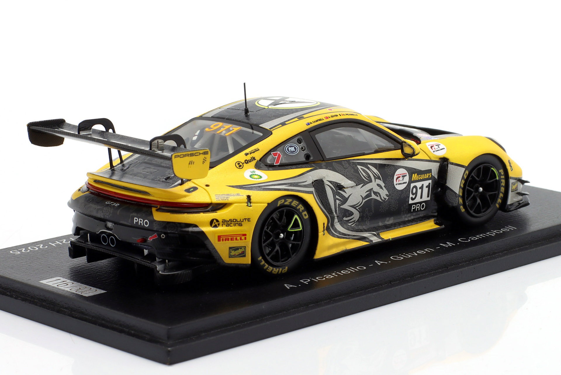 Porsche 911 GT3 R #911 6. 12h Bathurst 2025 Absolute Racing 1:43 Spark