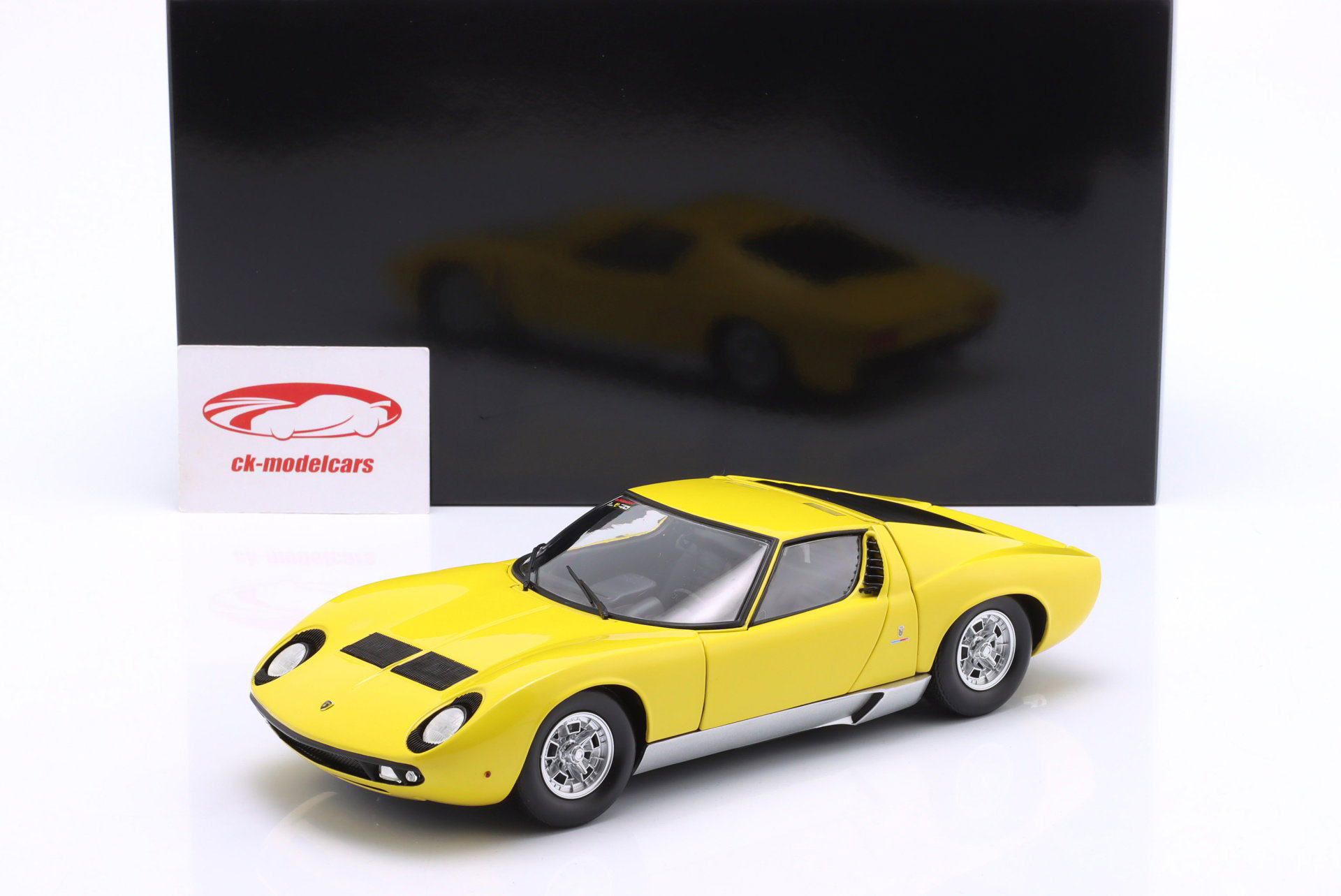 Lamborghini Miura P400 Année de construction 1968 jaune 1:18 Kyosho