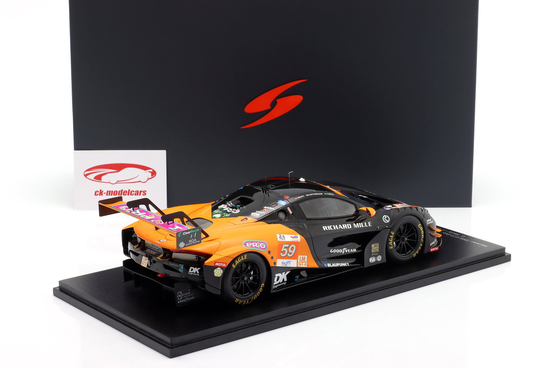 McLaren 720S GT3 Evo #59 24h LeMans 2024 Saucy, Cottingham, Costa 1:18 Spark