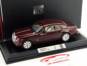 Rolls Royce Phantom Coupe bordeaux met beige Interieur 1:43 Ixo