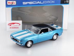 Maisto 1:18 Chevrolet Camaro Z/28 Year 1968 blue / white