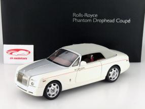 Rolls Royce Phantom Drophead Coupe Cabrio With softtop White 1:18 Kyosho