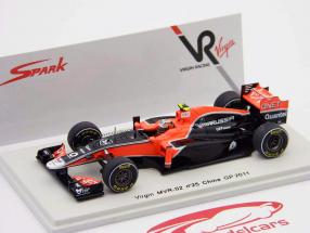 J·ダンブロジオヴァージンMVR-02＃25引数Formula1 2​​011 1時43スパーク