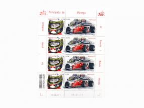 邮票:特别版2015年摩纳哥一级方程式 车手:米歇尔阿尔伯雷托