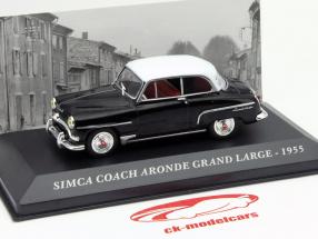 Simca Coach Aronde Grand Large Baujahr 1955 schwarz 1:43 Altaya 