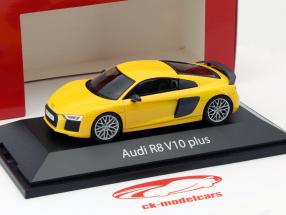 Audi R8 V10 Plus Coupe Baujahr 2015 vegas gelb 1:43 Herpa