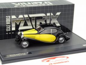 Bugatti Type 46 Superprofile Coupe Anno 1930 nero / giallo 1:43 Matrix