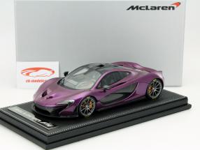 McLaren P1 Year 2015 purple metallic 1:18 Tecnomodel