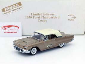 Ford Thunderbird Coupe 新年 1959 青铜 1:24 Danbury Mint