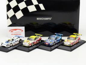 4-Car Racing Set 1x Mazda 787B LeMans + 3x Porsche 911 996 GT3 RSR 1:43 Minichamps