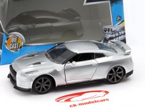 Brian's Nissan GT-R (R35) Fast and Furious prata 1:32 Jada Toys