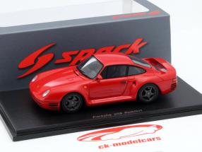 Porsche 959 Komfort jaar 1983 rood 1:43 Spark