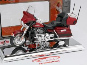Harley Davidson FLHTK Electra Glide Ultra Limited år 2013 rød 1:18 Maisto