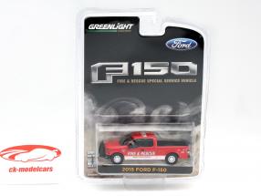 Ford F-150 Fire and Rescue année 2015 rouge 1:64 Greenlight