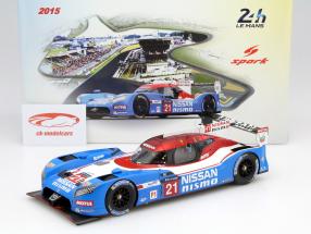 Nissan GT-R LM Nismo #21 24h LeMans 2015 Nissan Motorsports 1:18 Spark