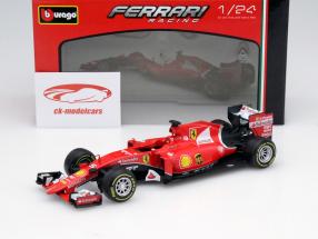 Bburago 1:24 Sebastian Vettel Ferrari SF15-T #5 formula 1
