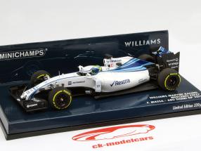 Felipe Massa Williams FW37 #19 Abu Dhabi GP formule 1 2015 1:43 Minichamps