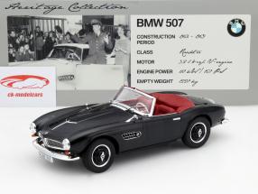 BMW 507 Roadster Year 1956 black 1:18 Norev