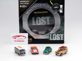 Lost TV-Series 4-Car ensemble version 2 vert 1:64 Greenlight