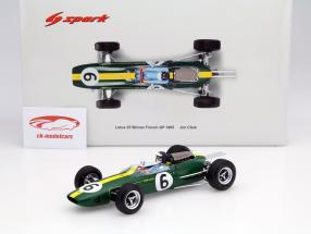 Jim Clark Lotus 25 #6 champion du monde France GP formule 1 1965 1:18 Spark