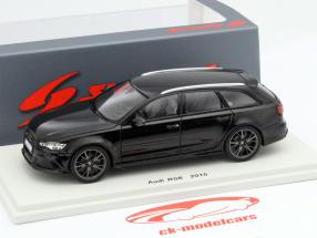 Audi RS6 (C7) Avant año 2015 negro 1:43 Spark