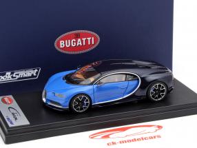 Bugatti Chiron motore Visualizza Ginevra 2016 blu / blu scuro 1:43 LookSmart