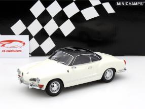 Volkswagen VW Karmann Ghia Year 1970 ivory white / black 1:18 Minichamps
