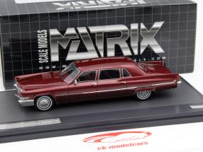 Cadillac Fleetwood Series 75 année 1970 rouge métallique 1:43 Matrix