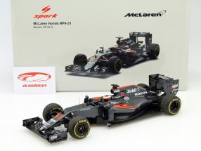 spark 1/18 McLaren Honda MP4-31 S.バンドーン Spark McLaren Honda F1 Richard Mille Special Edition Scale 1