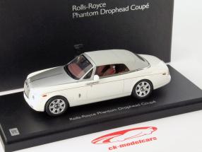 Rolls Royce Phantom Drophead Coupe Ano 2012 Inglês branco 1:43 Kyosho