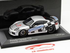 Porsche Cayman GT4 special Edition Toy Fair Nuremberg 2017 1:43 Minichamps