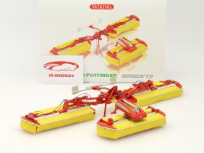 Wiking Pöttinger Novacat V10 1:32 Wiking 1:32 Pöttinger Mähwerk Novacat V10 黄/ 红7341 模型