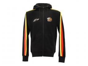 Stefan Bellof Sweat Jacke ''Helm'' Classic Line schwarz / rot / gelb