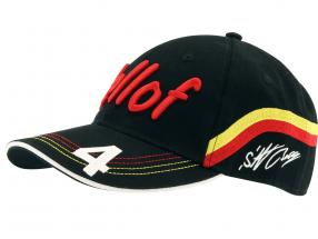 Stefan Bellof berretto "casco" Classic Line nero / rosso / giallo