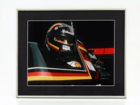 Bild: Stefan Bellof Tyrell Ford 012 Formel 1 1984 Format 40 x 50 cm inkl. Rahmen
