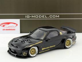 Rocket Bunny RX-7 (FD3S) preto 1:18 Ignition Model