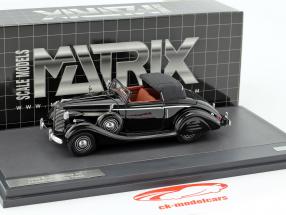Buick Series 40 Lancefield Drop Head Bouwjaar 1938 zwart 1:43 Matrix