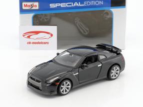 Nissan GT-R (R35) ano de construção 2009 preto 1:24 Maisto