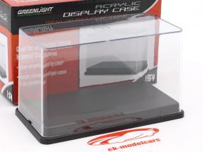 Acryl Vitrine con nero plastica base per modelli in scala 1:64 Greenlight