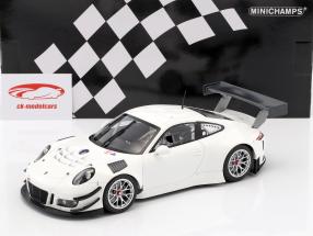 Porsche 911 (991) GT3 R Plain Body Version hvid 2016 1:18 Minichamps
