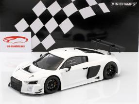 Audi R8 LMS Ultra anno 2015 Plain Body Edition bianco 1:18 Minichamps