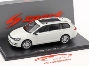 Volkswagen VW Golf Variant año de construcción 2016 blanco 1:43 Spark