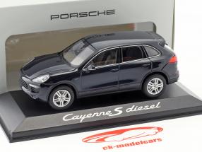 Porsche Cayenne E2 II S (958) 2015 柴油机 深蓝色 1:43 Minichamps